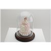 Image 2 : German-made Dresden porcelain lady, finely  detailed, approx. 6” tall signed on bottom  “Reine Hadar