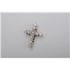 Image 2 : One beautiful cross in 14k white gold set  with 21 diamonds weighing approx 1ct.  Est.:$1,000-$1,500