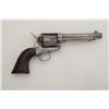 Image 1 : Colt SAA revolver, .45 cal., 5-1/2” barrel,  wood grips, nickel finish, #97412. This gun  is in over