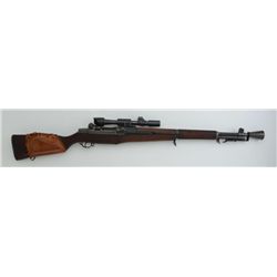 U.S. Springfield Armory M1 Garand semi-auto  sniper rifle, .30 cal., 24” barrel dated  5-53, cone fl