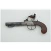 Image 2 : English flintlock pistol with folding  bayonet, .45 cal., 4-3/4” barrel, wood grip,  #NVSN in overal