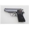 Image 2 : Walther Model PPK DA semi-auto pistol, 7.65mm  cal., 3-1/4” barrel, blue finish, checkered  hard rub