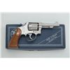 Image 1 : Smith & Wesson Model 64 DA revolver, .38  Special cal., 4” barrel, stainless, checkered  wood medall