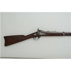 U.S. Springfield Model 1866 trapdoor rifle,  .50-70 cal., 37” barrel, bright finish, wood  stock, #N