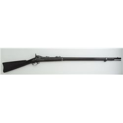 U.S. Springfield Model 1873 trapdoor rifle,  .45-70 cal., 32-1/2” barrel, wood stock,  #74417. This 