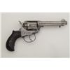 Image 1 : Colt Model 1877 DA revolver, .38 cal., 4-1/2”  barrel, blue finish, checkered hard rubber  grips, #1