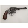 Image 1 : Colt U.S. Army Model 1917 DA revolver, .45  cal., 5-1/2” barrel, re-blued finish, wood  grips, lanya