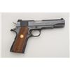 Image 2 : Colt Series 70 semi-auto pistol with Colt  conversion unit, .22LR cal., 4-3/4” barrel,  blue finish,