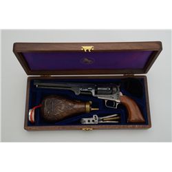 Colt New Series Blackpowder Model 1851  squareback Navy percussion revolver, .36  cal., 7-1/2” octag