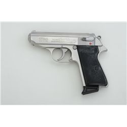 Walther Model PPK/S DA revolver, licensed to  Interarms, .380 ACP cal., 3” barrel,  stainless, check