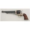 Image 2 : Modern Uberti copy of a Remington 1875 Army  revolver, engraved, .45 cal., wood grips,  #08830. This