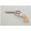 Image 2 : Colt Single Action Frontier Scout revolver,  .22LR cal., 4-3/4” barrel, nickel finish,  faux ivory m