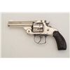 Image 2 : Smith & Wesson DA top break revolver, .38  cal., 3-1/4” barrel, nickel finish, checkered  hard rubbe