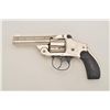 Image 2 : Smith & Wesson New Departure Hammerless DA  revolver, .38 cal., 3-1/4” barrel, nickel  finish, check