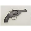 Image 1 : Webley Mark III DA revolver, .38 cal., 3”  barrel, parkerized finish, checkered hard  rubber grips, 