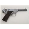 Image 2 : Hi-Standard Model B semi-auto pistol, .22LR  cal., 4-1/2” barrel, blue finish, checkered  grips, #74