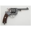 Image 1 : Lebel Model 1892 Civilian DA revolver, 8mm  cal., 4-3/4” barrel, blue finish, checkered  wood grips,