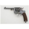 Image 2 : Lebel Model 1892 Civilian DA revolver, 8mm  cal., 4-3/4” barrel, blue finish, checkered  wood grips,