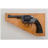 Image 2 : Colt Police Positive DA revolver, .32 Police  cal., 4” barrel, blue finish, checkered hard  rubber g