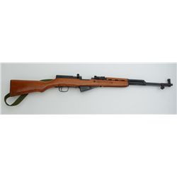 Chinese SKS semi-auto rifle, 7.62mm cal.,  20-1/2” barrel, blue finish, wood stock,  import-marked, 