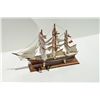 Image 1 : Ceramic Cutty Sark sailing ship advertiser,  approx.  16” long  x  11” in height  x  7”  wide on woo