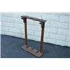 Image 2 : Older well-made oak 3 position standing rifle  rack in good condition; good for that tight  spot in 