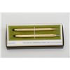 Image 1 : Cross 10K gold filled pen and pencil set in  factory box with instructions; both in very  good to fi