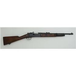 MAS Model 1886 bolt action rifle, 1939 dated,  7.5mm cal., 18-1/2” barrel, black finish,  wood stock