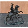 Image 2 : Remington bronze copy of “Counting Coupe”,  approx. 26” in height, 22” long and 10” wide.  Est.:  $4