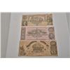 Image 1 : Lot of 3 pieces of Confederate currency; 2 -  $20 bills and 1- $10 bill.  Est.:  $125-$250.