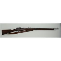 Remington Model 1907-15 bolt action rifle,  8mm cal., 32” barrel, blue finish, wood  stock, #NVSN. T