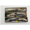 Image 2 : Lot of 3 Linder-Messer Solingen, Germany  modern daggers with stag handles with acorn  decorative cr