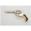 Image 1 : Colt Model 1877 DA revolver, .38 cal., 4-1/2”  barrel, re-nickeled finish, faux stag grips,  serial 