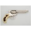Image 2 : Colt Model 1877 DA revolver, .38 cal., 4-1/2”  barrel, re-nickeled finish, faux stag grips,  serial 