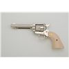 Image 2 : Colt Single Action Frontier Scout revolver,  .22LR cal., 4-3/4” barrel, nickel finish,  faux ivory m