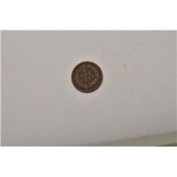 Indian Head penny, 1864-L, ungraded, rare  date.   Est.:  $50-$100.