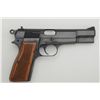 Image 1 : Belgian-made Browning Hi Power Model  semi-auto pistol, 9mm cal., 4-3/4” barrel, no  magazine, blue 