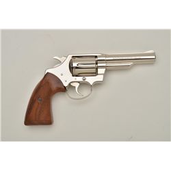 Colt Viper Model DA revolver, .38 Special  cal., 4” barrel, nickel finish, checkered  wood grips, #9