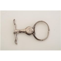 Old police nickel plated come along in  working order at time of description; appears  to be circa p