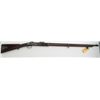Very desirable Whitworth percussion rifle,  .45 cal., 35-1/2” round barrel, full wood  stock with ch