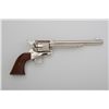 Image 1 : Colt 3rd Generation SAA revolver, .45 cal.,  7-1/2” barrel, nickel finish, smooth wood  grips, #SA17