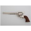 Image 2 : Colt 3rd Generation SAA revolver, .45 cal.,  7-1/2” barrel, nickel finish, smooth wood  grips, #SA17