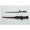 Image 2 : Bayonet and leather sheath for a Johnson  Model 1941 semi-auto rifle, in overall very  good conditio