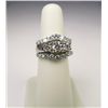 Image 1 : Exquisite 14 karat white gold ladies ring set  with an ‘IDEAL’ cut diamond weighing approx.  0.55 ca