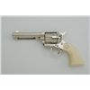 Image 2 : Colt Third Generation SAA revolver, .45 ACP  cal., 4-3/4” barrel, nickel finish, ivory  medallion gr