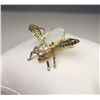 Charming 10 karat ladies custom made ‘BEE’  pin set with an Australian Opal and diamonds.  Retail $1