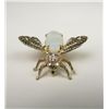 Image 3 : Charming 10 karat ladies custom made ‘BEE’  pin set with an Australian Opal and diamonds.  Retail $1