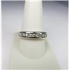Image 3 : Nice 10 karat white gold Gents ring channel  set with 11 round diamonds weighing approx.  0.50 carat