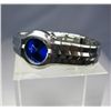Image 1 : Sleek ladies Stainless steel TAG Swiss made  watch with lapis color dial and sapphire  crystal. Esti