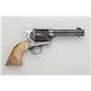 Image 1 : Colt SAA revolver, .45 cal., 4-3/4” barrel,  blue and case hardened finish, after-market  raised car